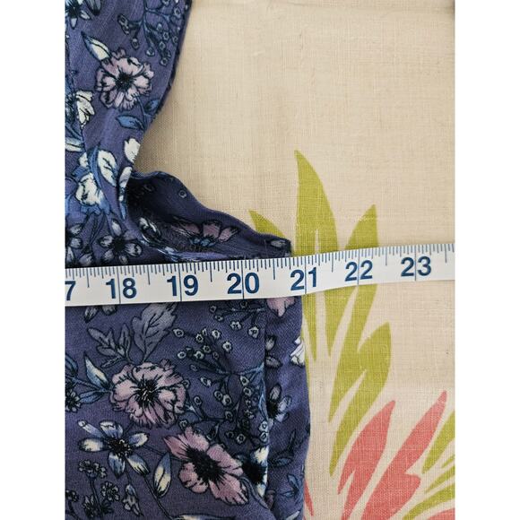 Lucky Brand Printed Peasant Mini Dress, Size XS - Picture 10 of 11